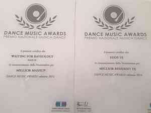 gli attestati del Dance Music Awards