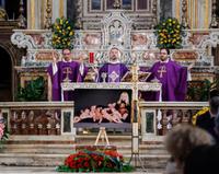 Raffaella Carra' funeral ceremony taking place in the church Santa Maria in Ara Coeli, in Rome, Italy, 09 July 202. ANSA/GIUSEPPE LAMI